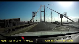 Crossing the Humber Bridge [upl. by Alliuqaj]