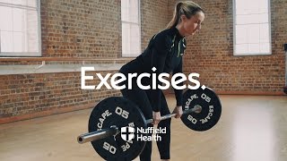 Romanian Deadlift  Nuffield Health [upl. by Eitten]