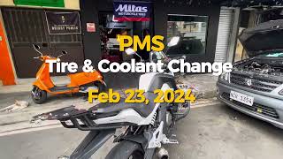 CFMoto 650MT  Pirelli Angel ST amp Coolant Flush 🇵🇭 [upl. by Manda]