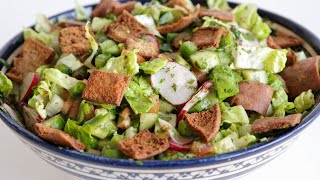 Classic Fattoush Salad Recipe [upl. by Geralda530]