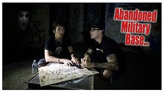 OUIJA BOARD in ABANDONED Military Base CHASED OUT [upl. by Rodolph]