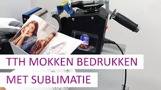 Sublimatie TTH mok met foto bedrukken [upl. by Sim]