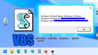 Узнать ключ Windows 11 10 8 7 VBSскрипт [upl. by Esimehc579]