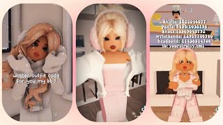 Aesthetic Winter amp Christmas Outfit Codes for Berry Avenue and Bloxburg  Roblox Tiktok Compilation [upl. by Cuttie]