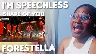 First Time Hearing  Forestella shape of you  REACTION [upl. by Annaiv]