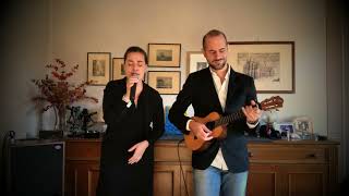 Hey Soul Sister Train  Ukulele Cover By Luca Ghioldi feat Giulia Buzzi [upl. by Apilef360]