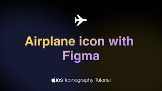 Airplane Icon with Figma [upl. by Innis]