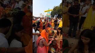 Chhath Puja 🌄🌾🙏chhathpuja2024 shortvideo [upl. by Arocet326]