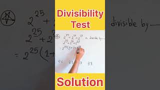 Divisibility test।। divisibility।।ytshorts [upl. by Mikahs]