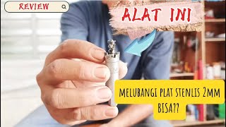 REVIEW  HOLE SAW 15MM APA BISA BUAT MELUBANGI PLAT STENLIS TEBAL 2MM [upl. by Adiol]