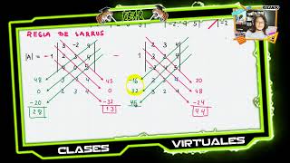 ALGEBRA  Calcular la determinante 4x4  Metodo de Cofactores y Regla de Sarrus [upl. by Eedebez]