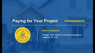 Pay for Your Project  Community Energy Ambassador Program [upl. by Annael]