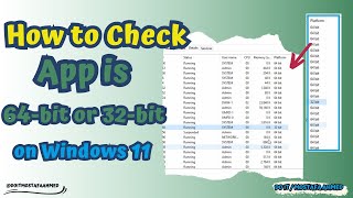 How to Check if an App is 64bit or 32bit on Windows 11 10 doitmostafa [upl. by Yeltihw]