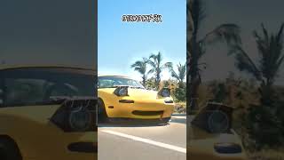 Mazda mx5 mata yellow automobile drift shorts edit [upl. by Rann]