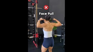 Rear delt cable face pull tips [upl. by Ayikur]