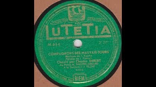 Charles Imbert quot Compagnons des mauvais jours quot 1950 [upl. by Aiekan]