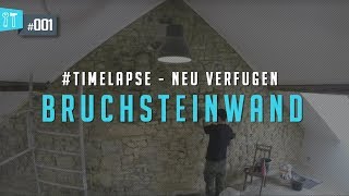 Bruchsteinwand neu Verfugen Timelapse [upl. by Meece]