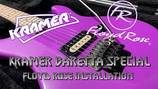 How To Install A Floyd Rose Kramer Baretta Special [upl. by Aneres569]