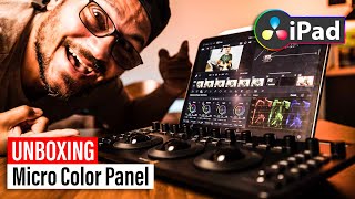 Unboxing Micro Color Panel for DaVinci Resolve for iPad [upl. by Ledoux]