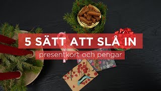 DIY – 5 ENKLA PAKETINSLAGNINGAR FÖR PRESENTKORTPENGAR [upl. by Balas]