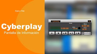 Audicom  CYBERPLAY Pantalla de Informacion [upl. by Orecul]