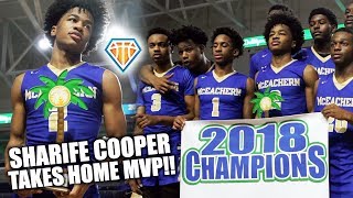 Sharife Cooper TAKES HOME MVP of 2018 City of Palms  McEachern REMAINS UNDEFEATED [upl. by Ydnat]