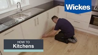 How to Fit a Kitchen Plinth Pelmet and Cornice with Wickes [upl. by Lennad]