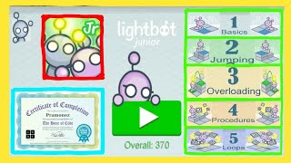 Lightbot Jr Coding Puzzles  All Levels BASICS JUMPING OVERLOADING PROCEDURES amp LOOPS [upl. by Treiber]