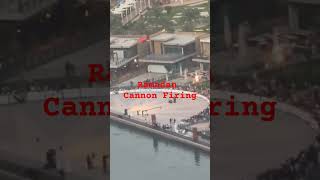 Ramadan Cannon Firing For Breakfast In Sharjah UAE trending amazing ramadan cannon shortsviral [upl. by Neersan]