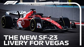 Ferraris New SF23 Livery For The Las Vegas Grand Prix [upl. by Oivatco234]