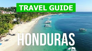 Honduras country tour  Roatan Island Guanaja Tegucigalpa  4k video  Honduras travel from drone [upl. by Tirrell]