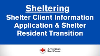 PAC DIV Sheltering Series  Shelter Client Information Application amp Shelter Resident Transition [upl. by Aihsela]