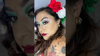 Viva México por siempre 🫶🇲🇽 crysselmakeup makeuptutorial vivamexico fiestaspatrias [upl. by Edora]