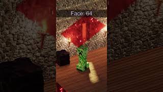 Creeper vs Realistic Glowing Cloth minecraft [upl. by Eiramik]