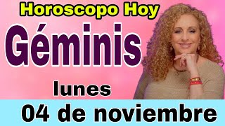 horoscopo de hoy Géminis  Horóscopo Diario  Géminis  04 de noviembre de 2024 [upl. by Becki]