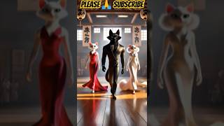 Black cat has two gf 🤣 but white cat 😺 has no any gf shortvideo cat fight shortscatyt catshort [upl. by Eelesor]