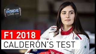 TATIANA CALDERÓN HER FIRST F1 TEST [upl. by Ricky675]