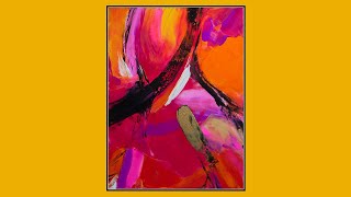 9858 Spatula Created Stunning Contemporary Art Fluid Acrylics Swipe 1019 2024 [upl. by Perkins357]