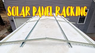 Skoolie Unistrut Superstrut and Rivnut Solar Panel Racking System  Part 1 [upl. by Adolpho]