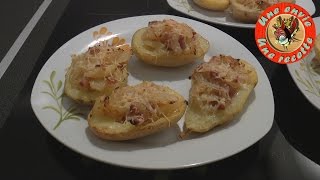 Pommes de terre farcies  Une envie Une recette [upl. by Eneja720]