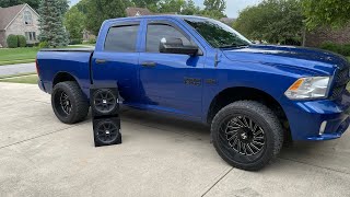 How To Install Subwoofers In A Ram 1500 [upl. by Bubb896]