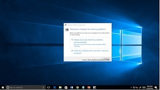 Use Memory Diagnostic Tool To Fix Memory Related Problems in Windows 10 [upl. by Zel378]