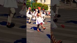 The Evzones  the elite Greek Presidential Guard  Hellassatisfying viral greek travel [upl. by Danit]