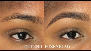 quotNaturalquot Eye Brow tutorial using Pencil  Queenii Rozenblad [upl. by Launce]