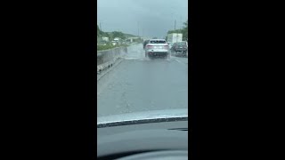 WATCH NOW Flooding on Interstate 94 in Illinois [upl. by Berthold164]