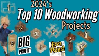 10 Projects That Sell All Year FREE PLANS makemoneywoodworking projectsthatsell woodworking [upl. by Aredna]