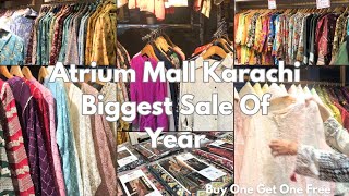 Atrium Mall Karachi Biggest Sale  Cheap Mall In Karachi Affordable DressSuitsShoesBags Brands [upl. by Htebaile462]