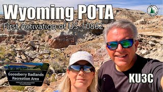 Hike and First Activation of Gooseberry Badlands Wyoming for Ham Radio Parks on the Air POTA [upl. by Amyaj]