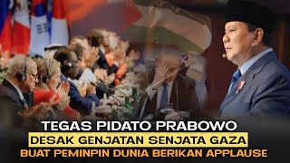 Indonesia bangga  Peminpin dunia berikan aplause saat prabowo lantang desak gencatan senjata gaza [upl. by Sardse]