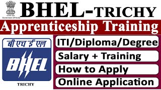 bhel apprenticeship training  how to apply online for bhel apprenticeship 2024 [upl. by Hirsh302]